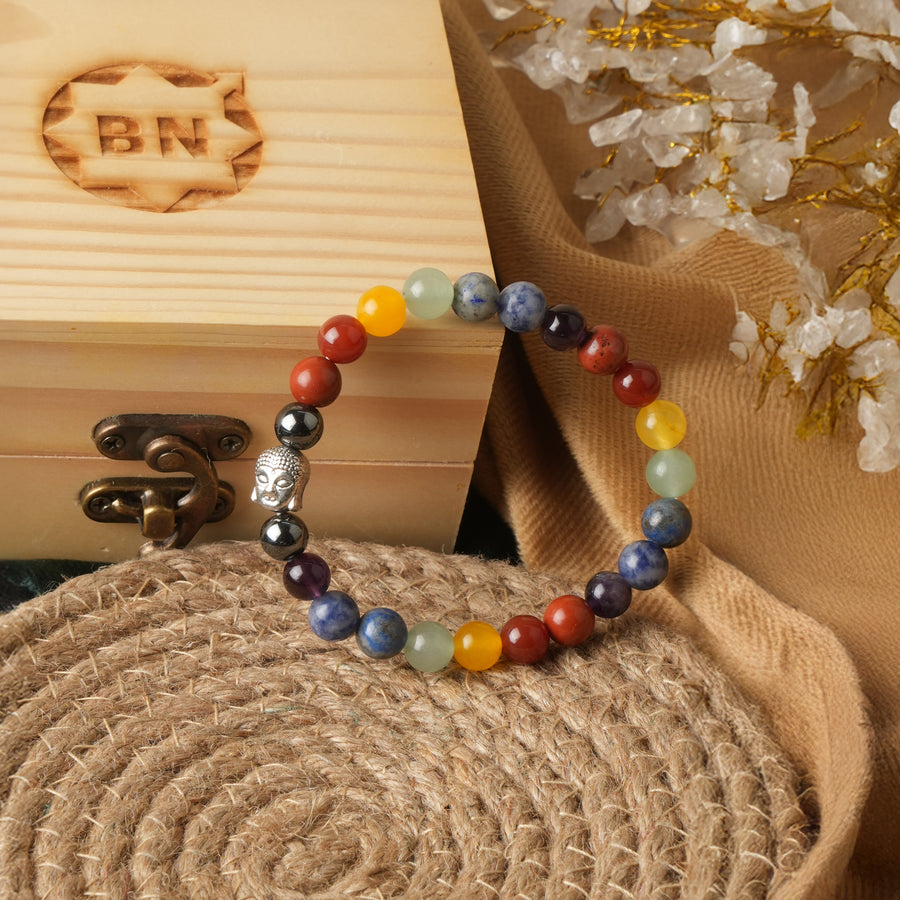 7 Chakra Buddha Crystal Bracelet
