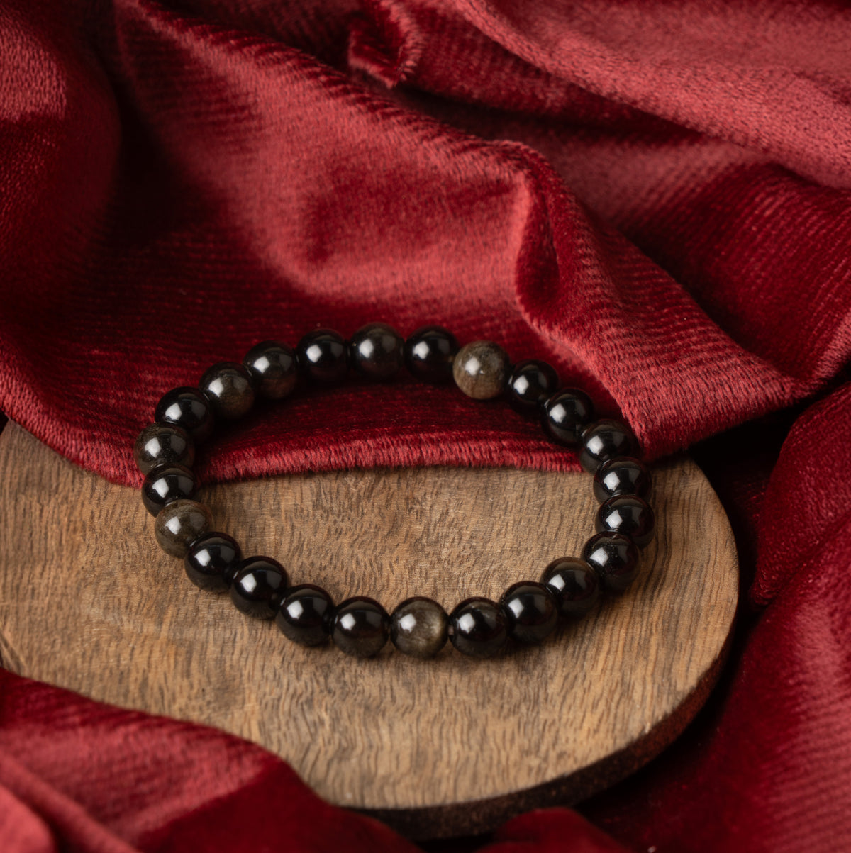 Black Obsidian Crystal Bracelet