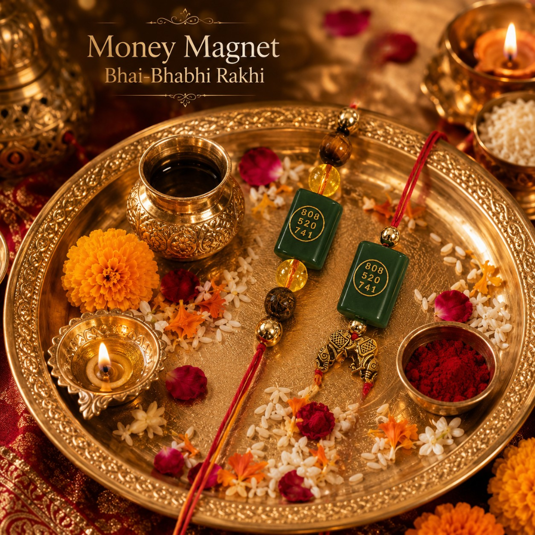 Money Magnet Bhai - Bhabhi Rakhi (With Zibu Coin)
