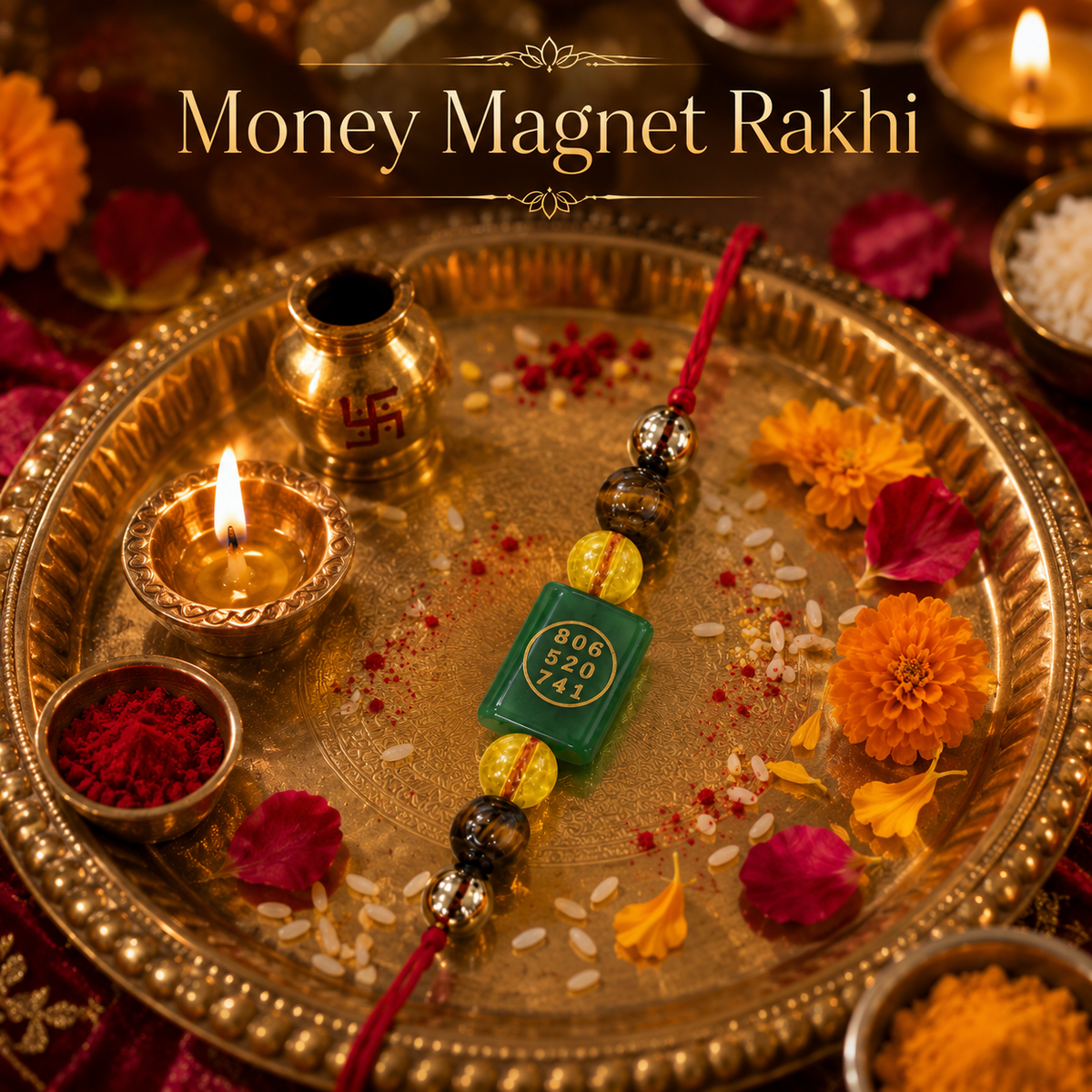 Money Magnet Bhai - Rakhi (With Zibu Coin)