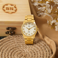Gold Luck Watch - Full Roman (White Dial)