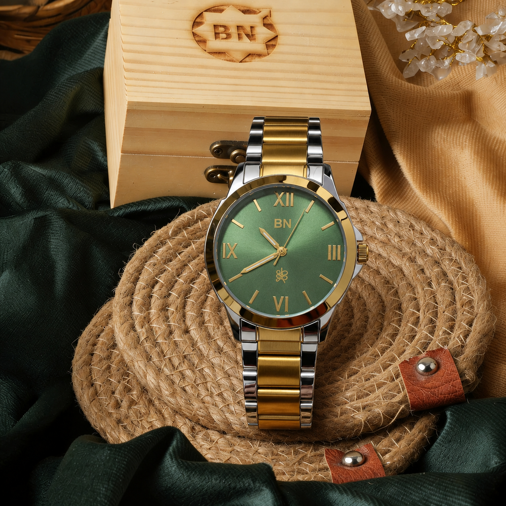 Green Luck Watch - Half Roman