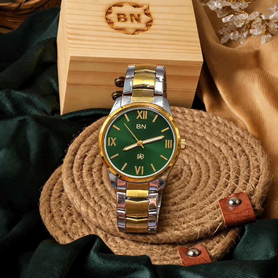 Green Luck Watch - Half Roman