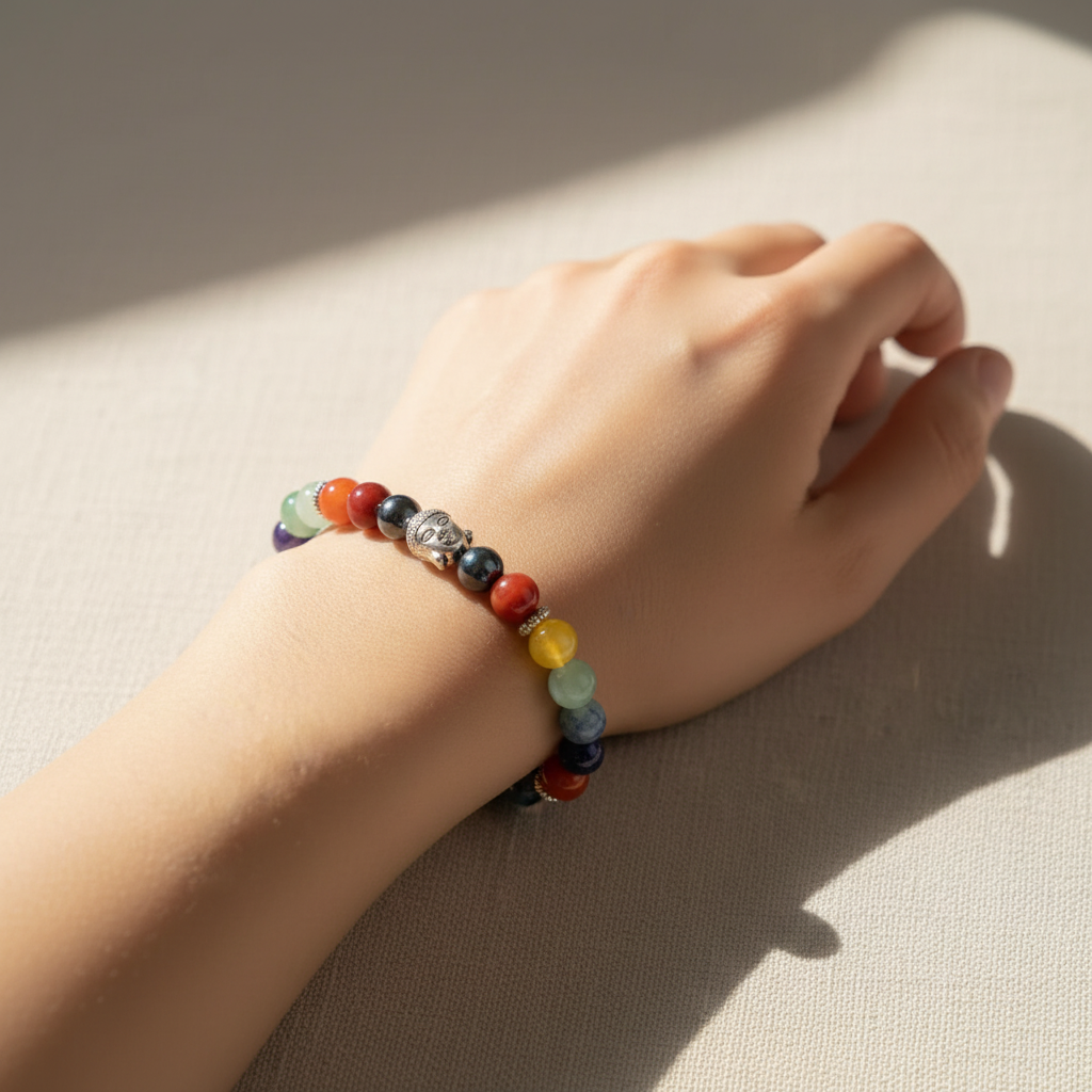 7 Chakra Buddha Crystal Bracelet