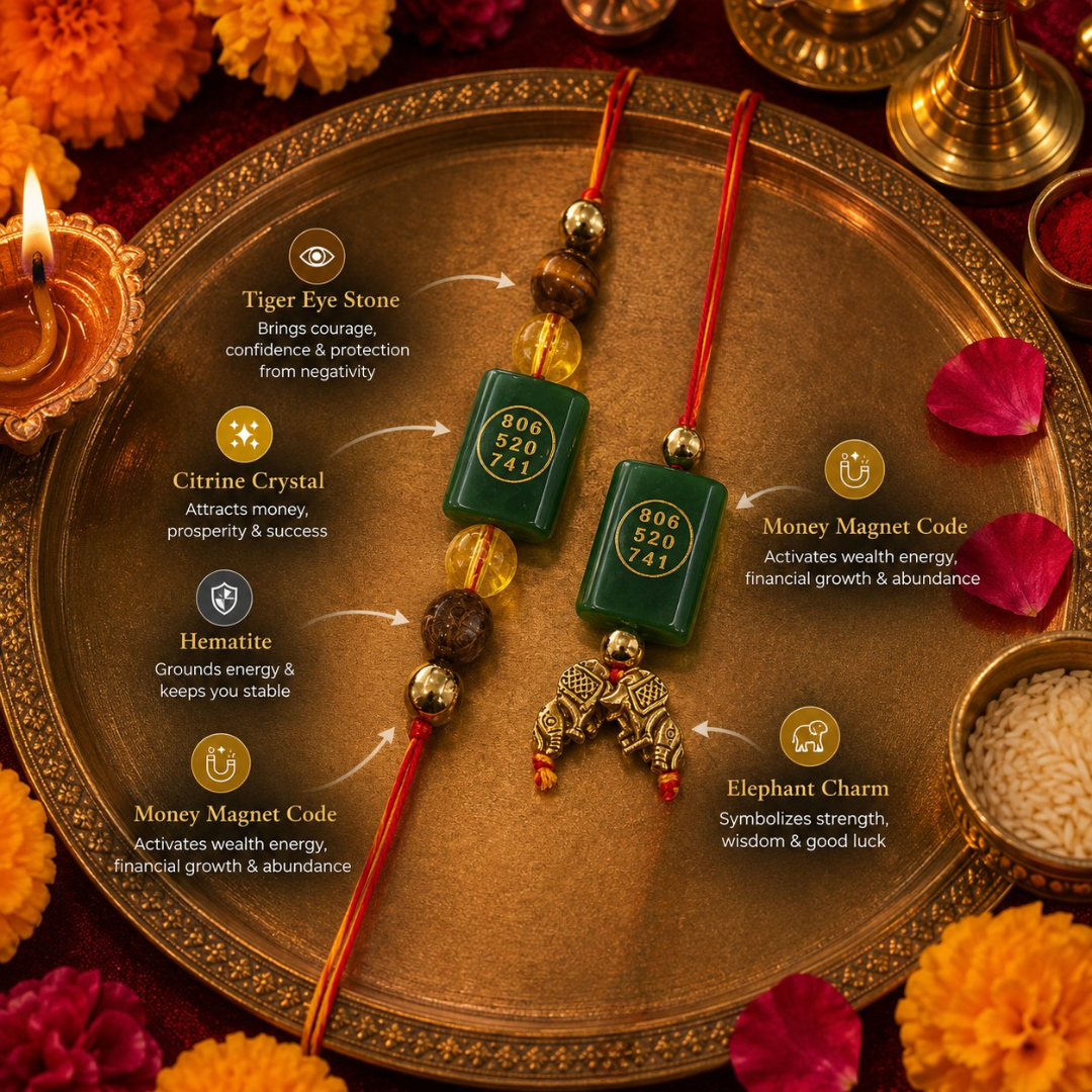 Money Magnet Bhai - Bhabhi Rakhi (With Zibu Coin)