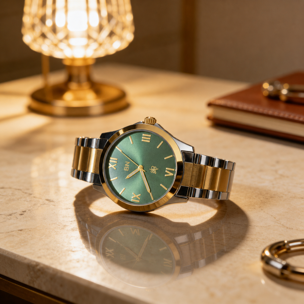 Green Luck Watch - Half Roman