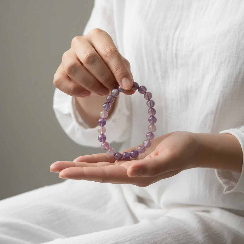 Lepidolite Crystal Bracelet
