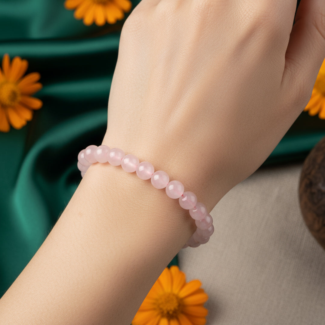 Rose Quartz Crystal Bracelet
