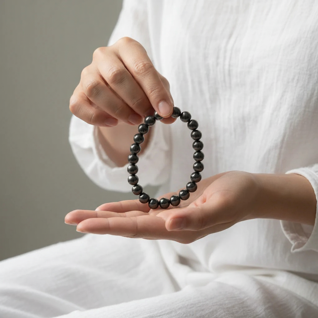 Black Obsidian Crystal Bracelet