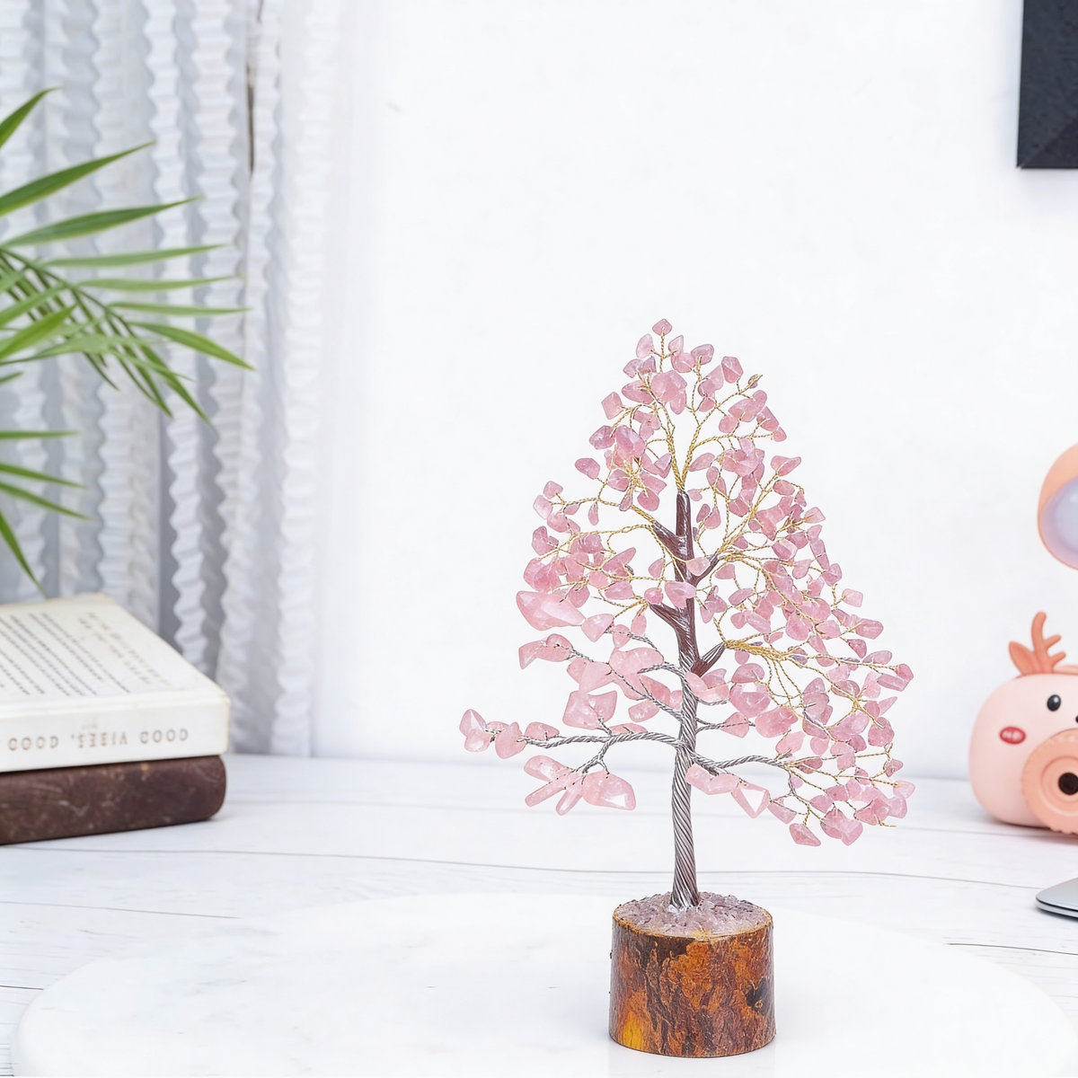 Rose Quartz Crystal Tree