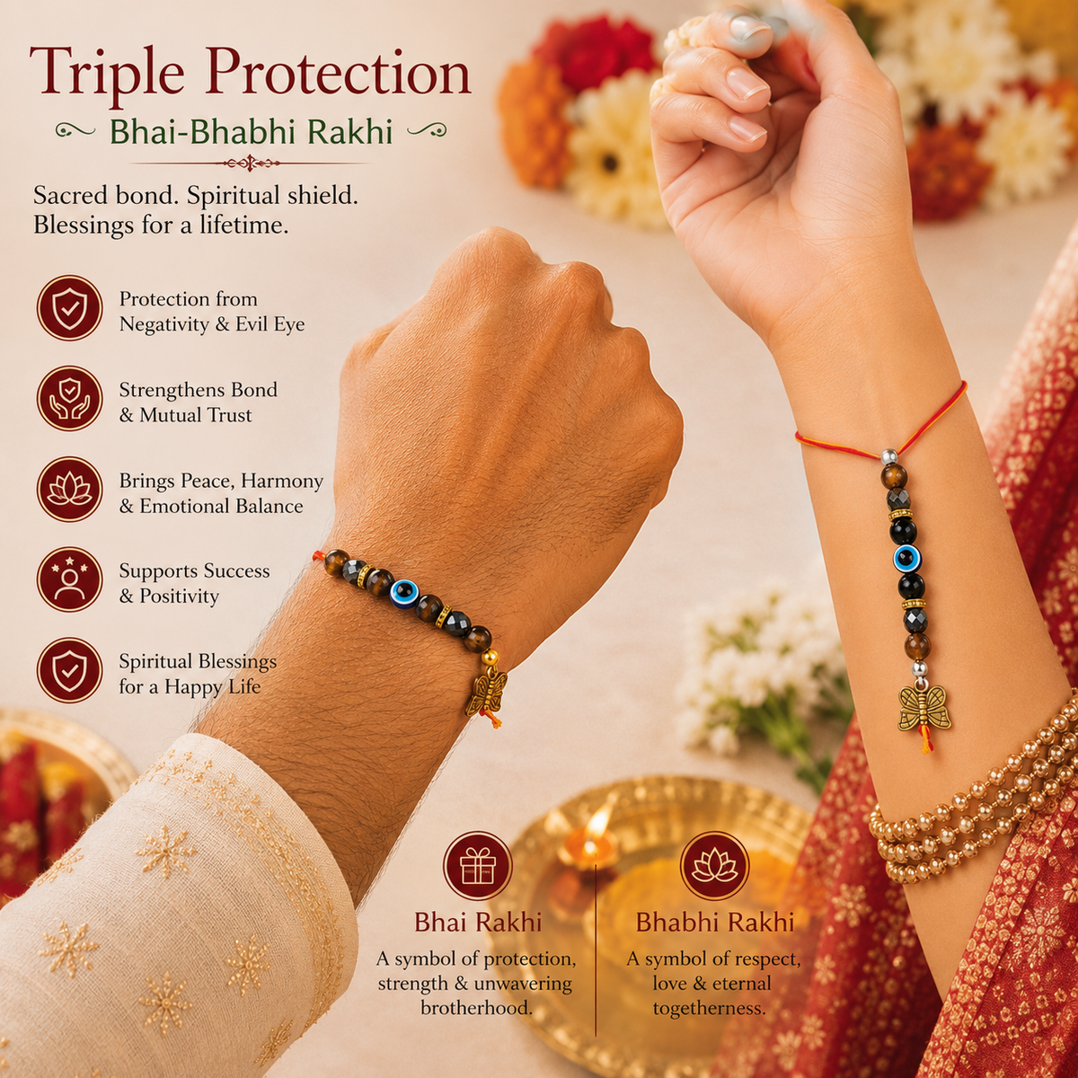 Triple Protection Bhai - Bhabhi Rakhi