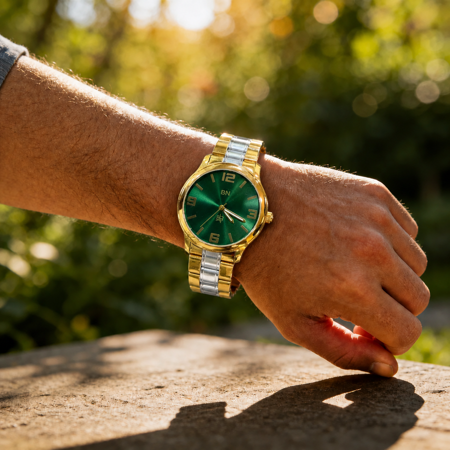 Green Luck Watch - Half Numeric