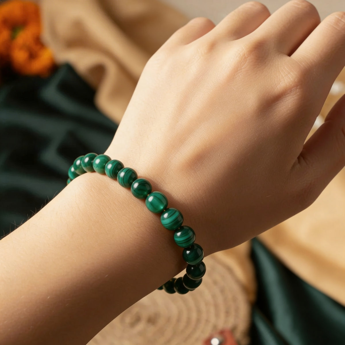 Malachite Gol Dana Bracelet