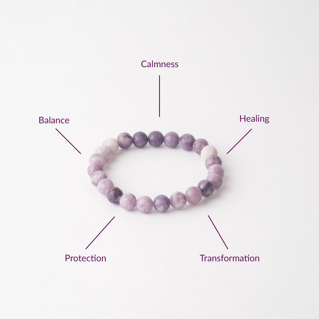 Lepidolite Crystal Bracelet