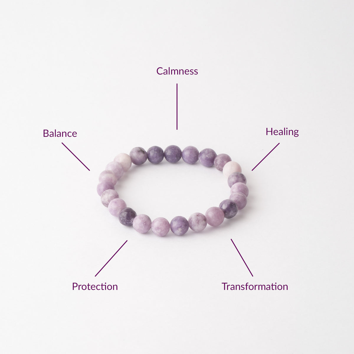 Lepidolite Crystal Bracelet