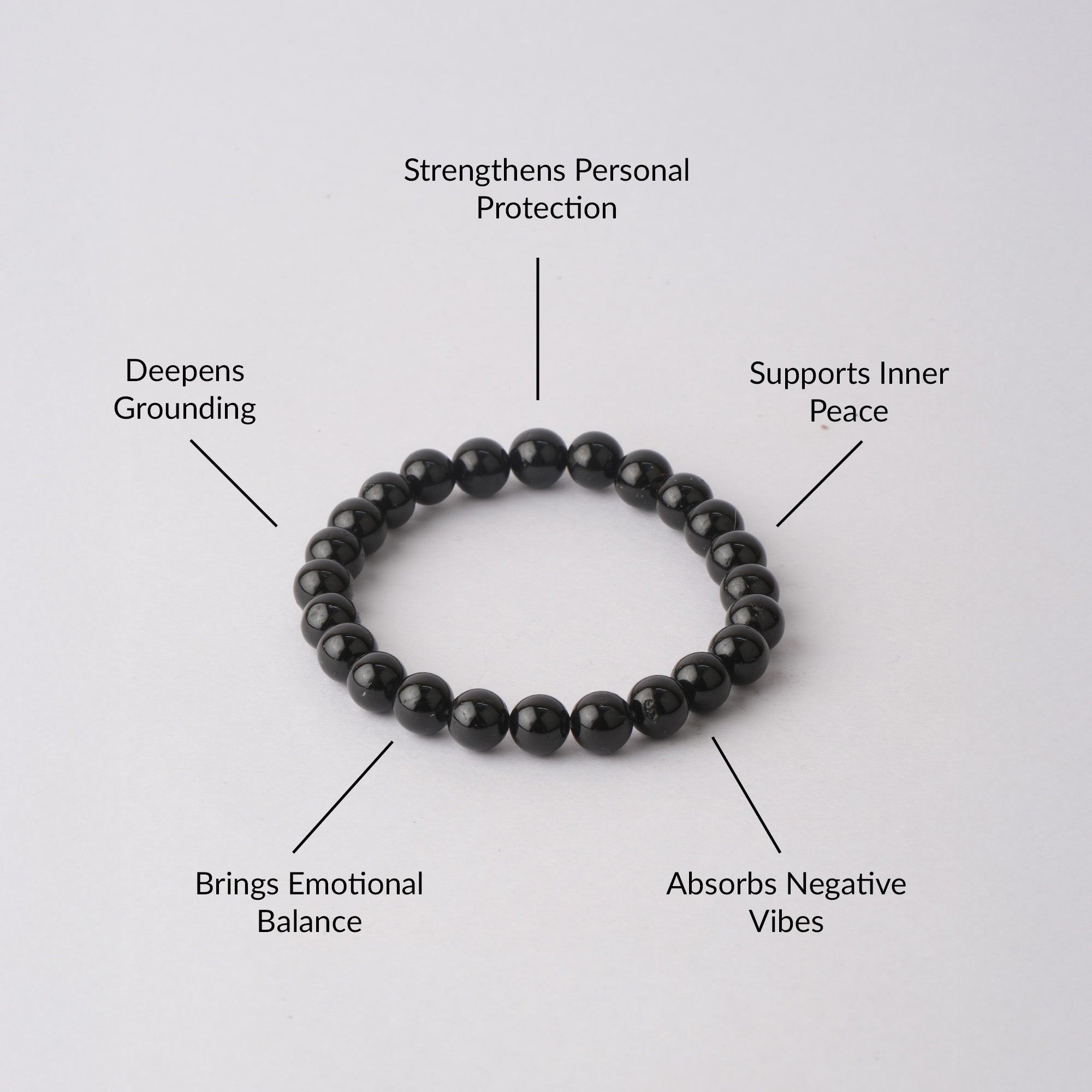 Black Tourmaline Crystal Bracelet