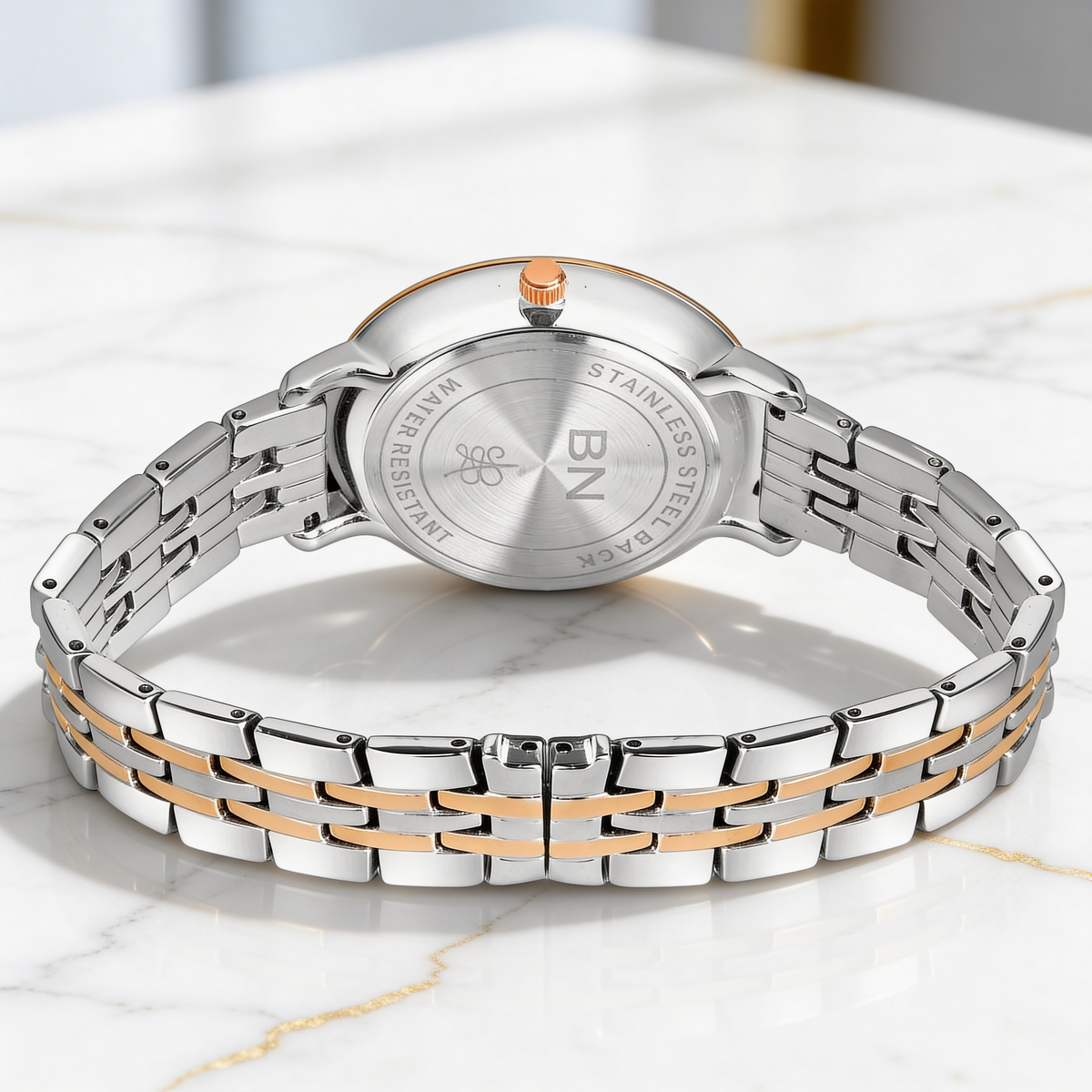 The White Dial - Dual Tone Strap Watch (Female)
