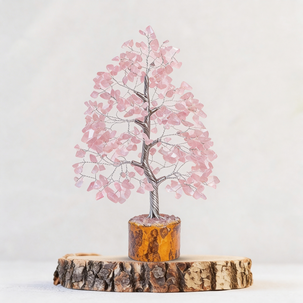 Rose Quartz Crystal Tree