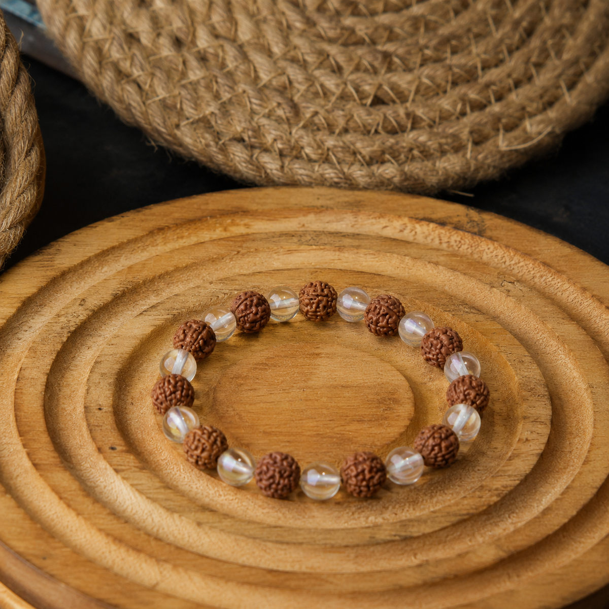 Rudraksha Crystal Bracelet_ Lab Certified