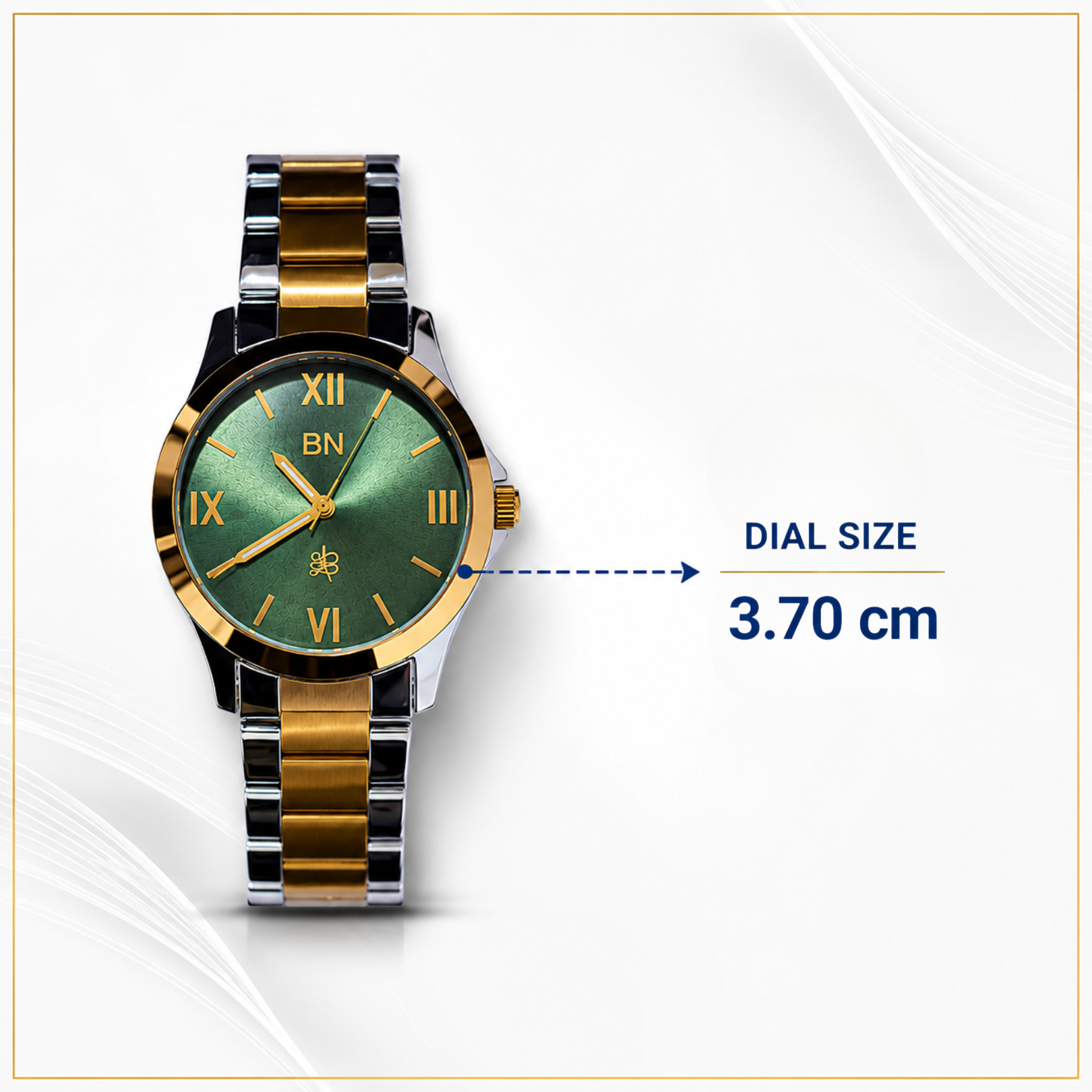 Green Luck Watch - Half Roman