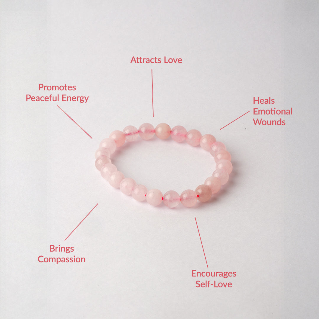 Rose Quartz Crystal Bracelet