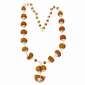 Silver Nepali Siddha Mala 1 to 14 Mukhi with Ganesh & Gauri Shankar Rudraksha | Pure Silver Caps & Silver Mala_ Lab Certified