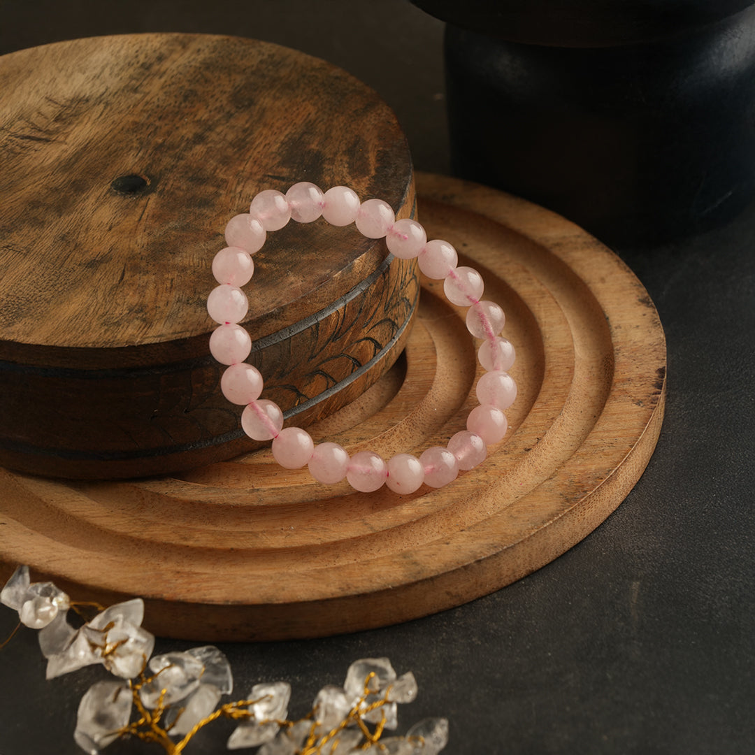 Rose Quartz Crystal Bracelet