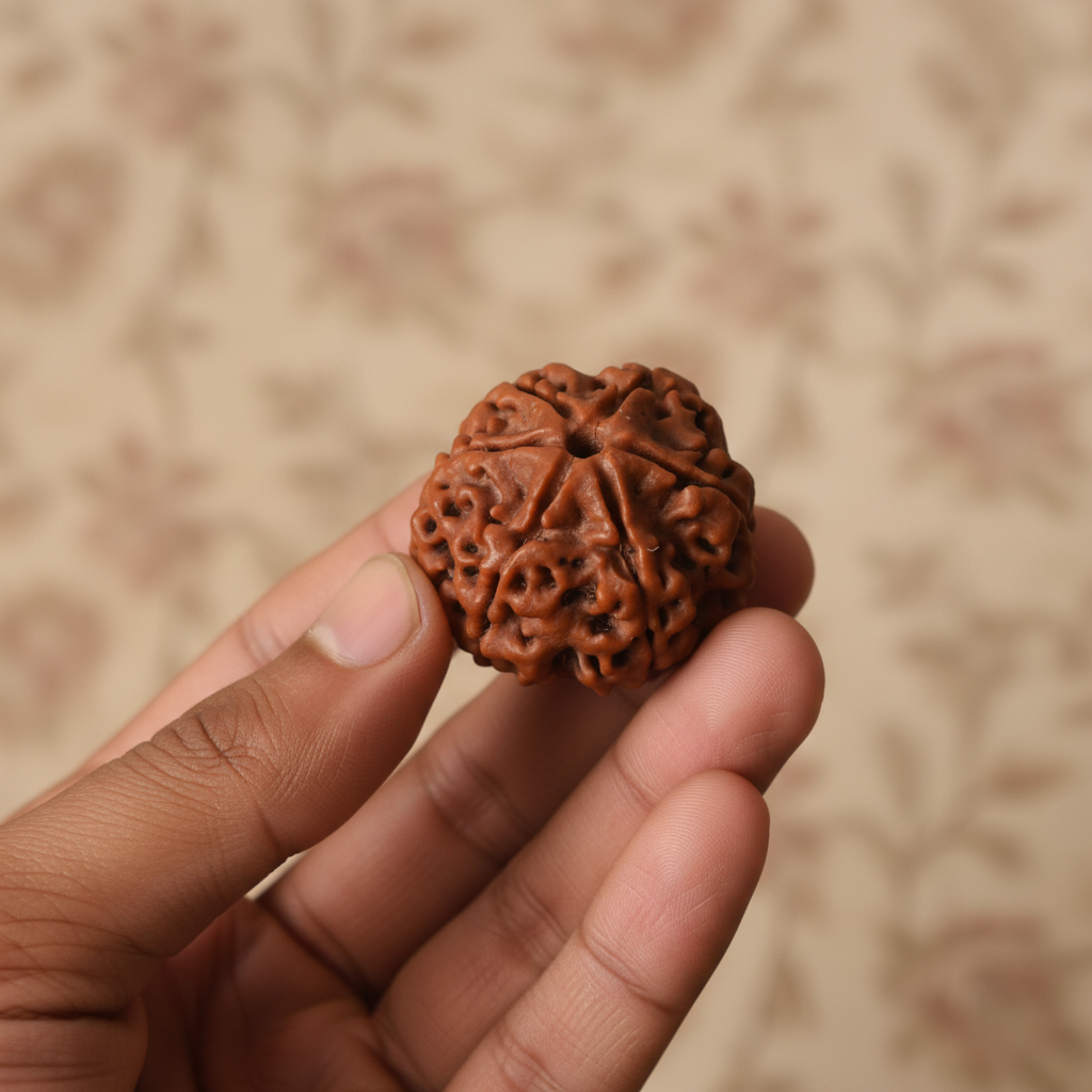 6 Mukhi Natural Nepali Rudraksha_ Lab Certified