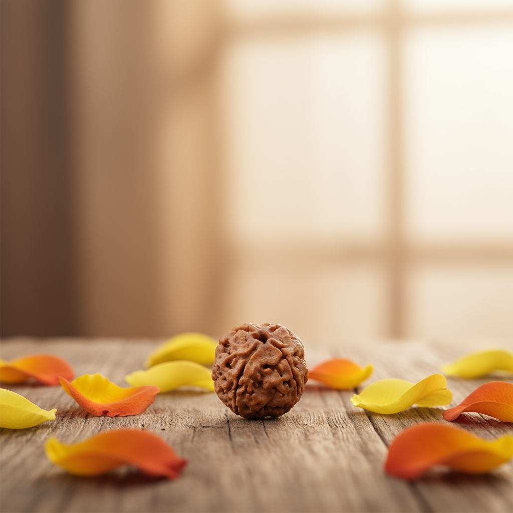 4 Mukhi Natural Rudraksha - Nepali_ Lab Certified