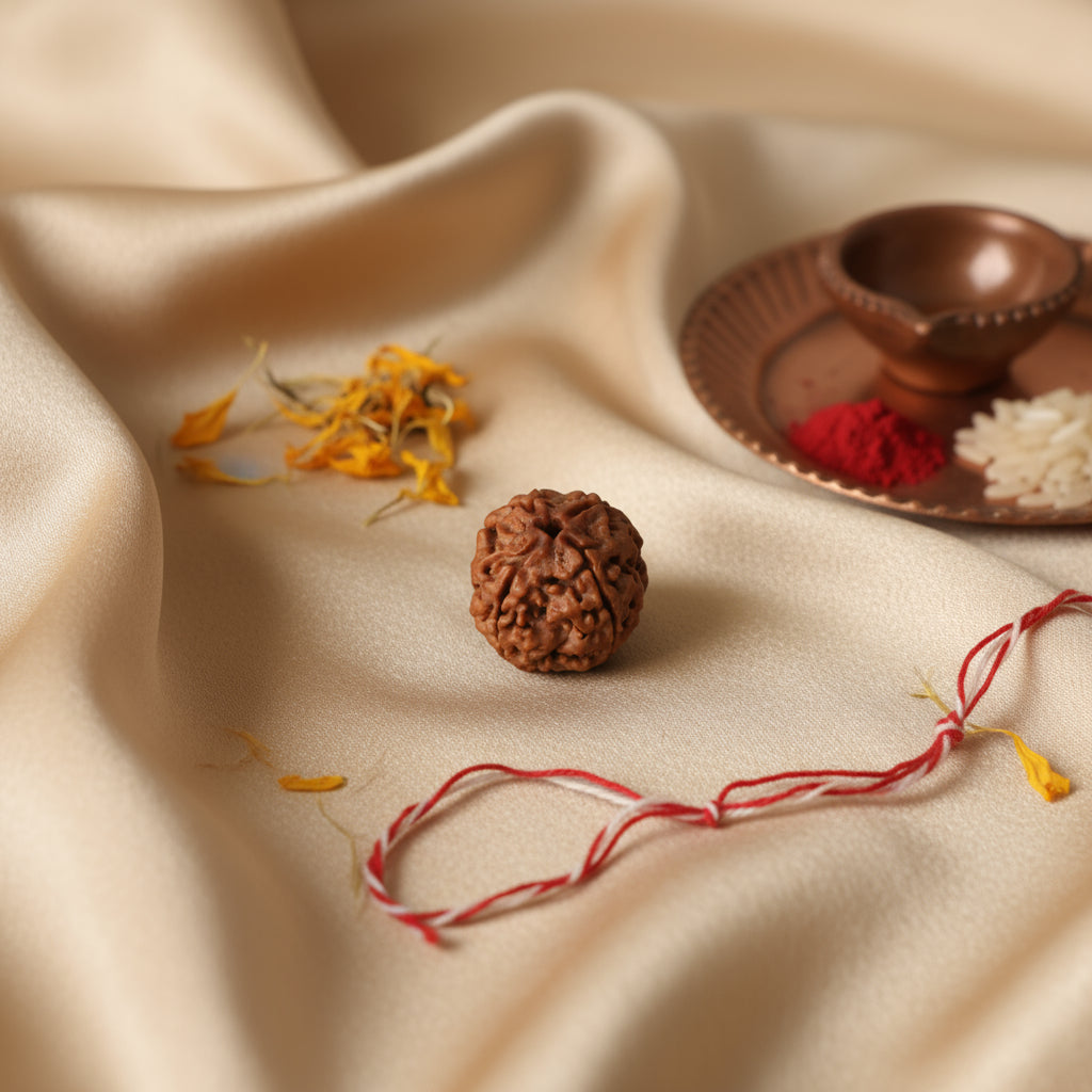 4 Mukhi Natural Rudraksha - Nepali_ Lab Certified